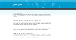 Desktop Screenshot of jsongen.byingtondesign.com